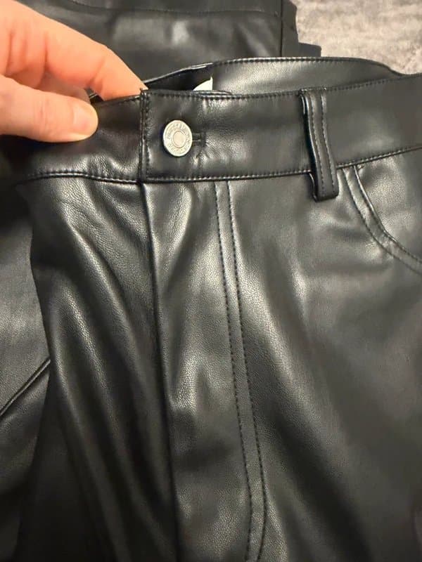 Never Fully Dressed Never Fully Dressed Faux Leather Trousers