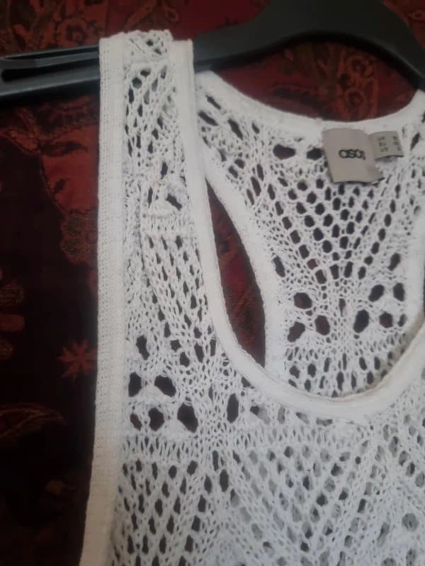 ASOS Asos white crochet vest top