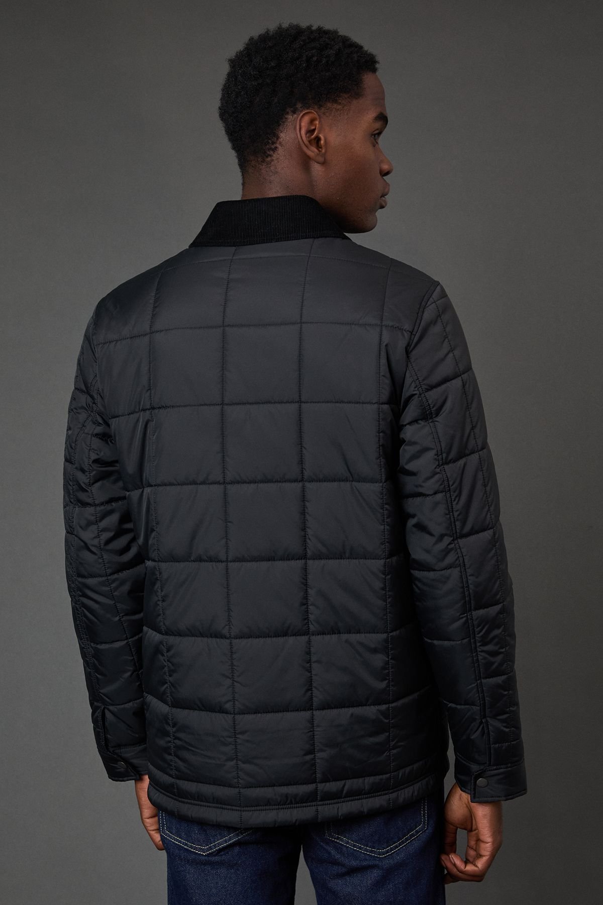 Burton Burton Men's Black Quilted Zip Through Jacket - 3