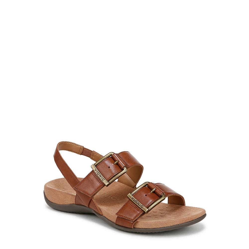 Vionic Vionic Women's Reese Slingback Sandals in Brown - 3