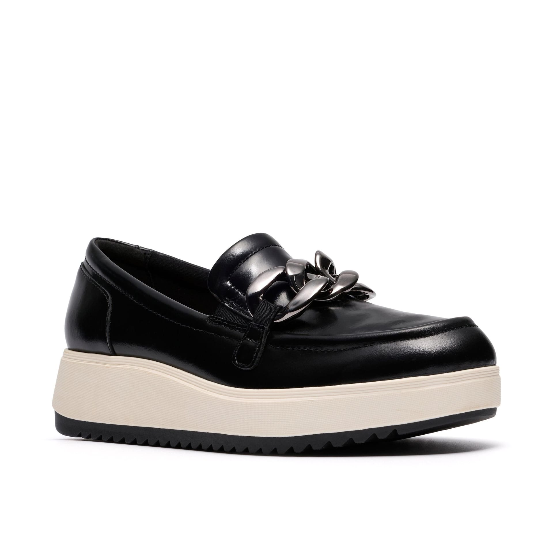 Clarks Clarks Women's Zylah May Black Loafers, Slip Ons - 4