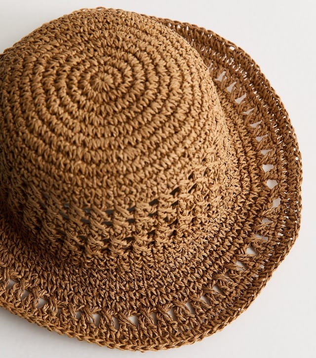 New Look Tan Straw Bucket Hat New Look - 3