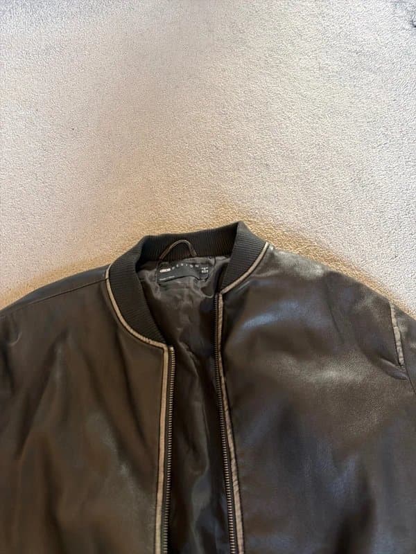 ASOS Leather bomber jacket