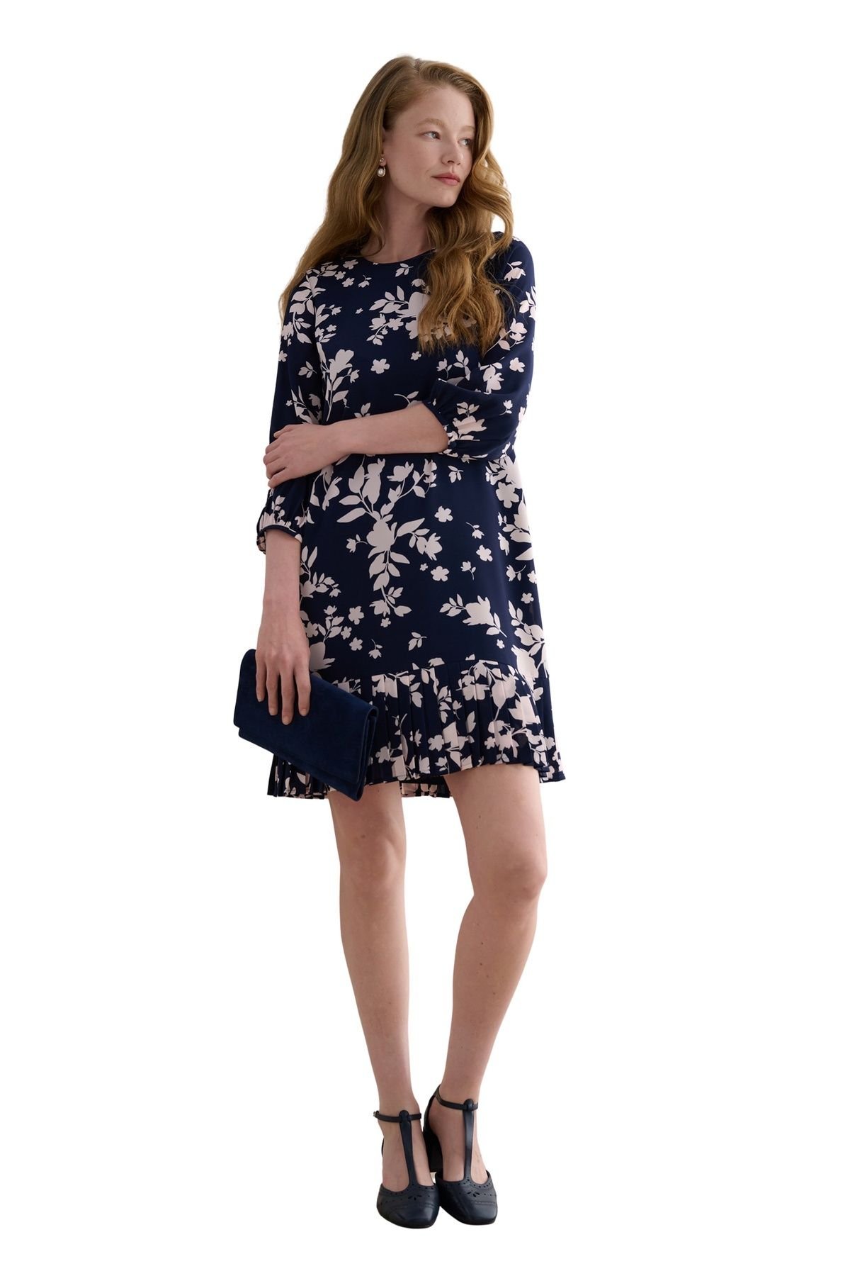 Hobbs London Hobbs London Women's Liana Mini Dress in Navy - 1