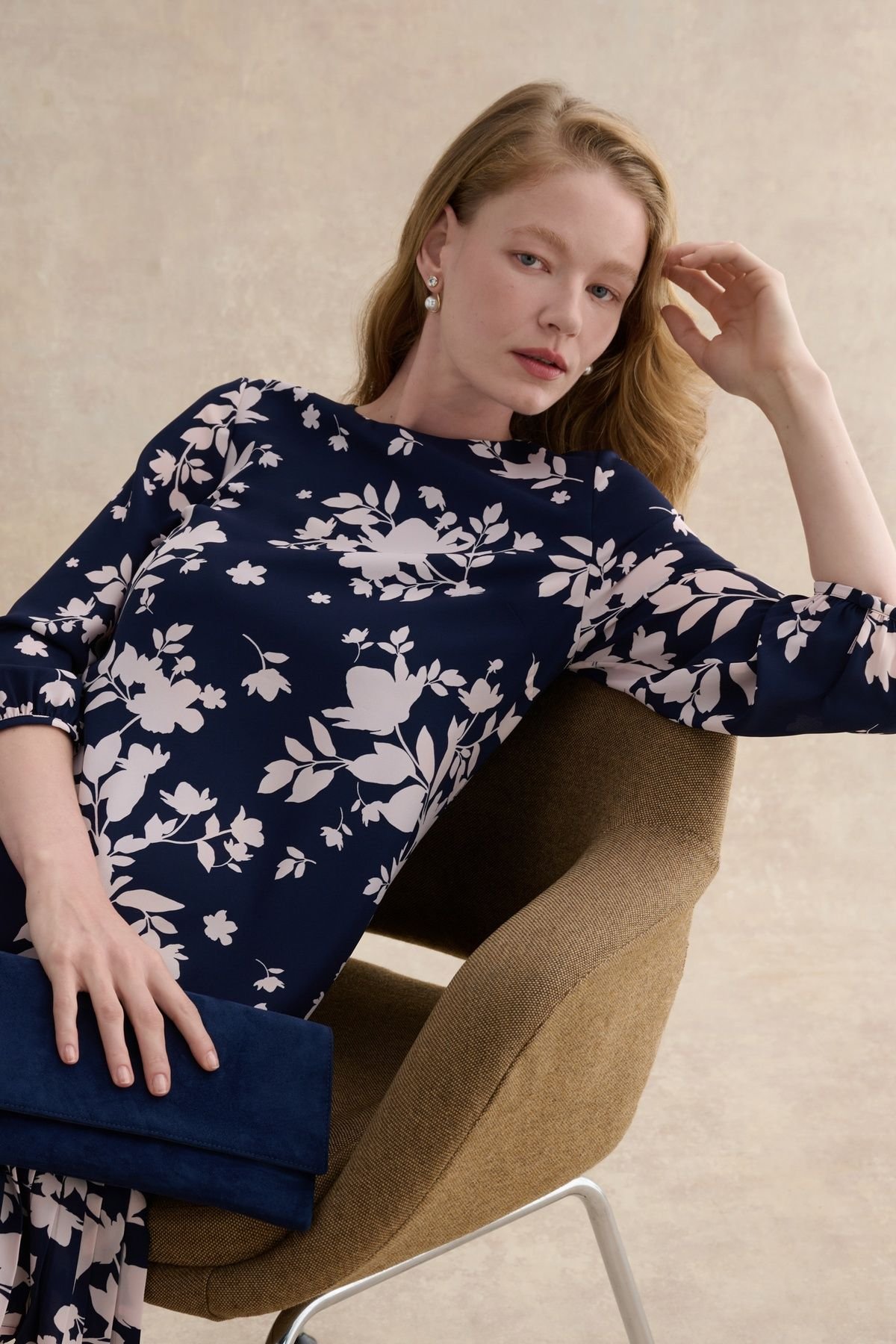 Hobbs London Hobbs London Women's Liana Mini Dress in Navy - 3