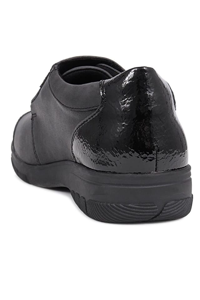 Easyfit Easyfit Women's Extra-Wide Touch-Fasten Monk Shoes in Black - 3