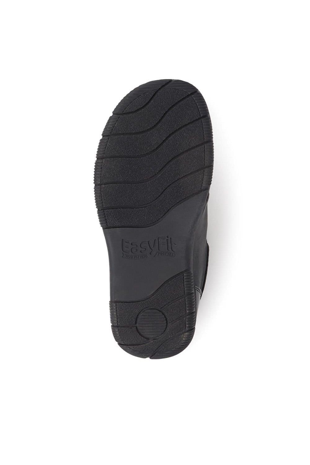 Easyfit Easyfit Women's Extra-Wide Touch-Fasten Monk Shoes in Black - 4