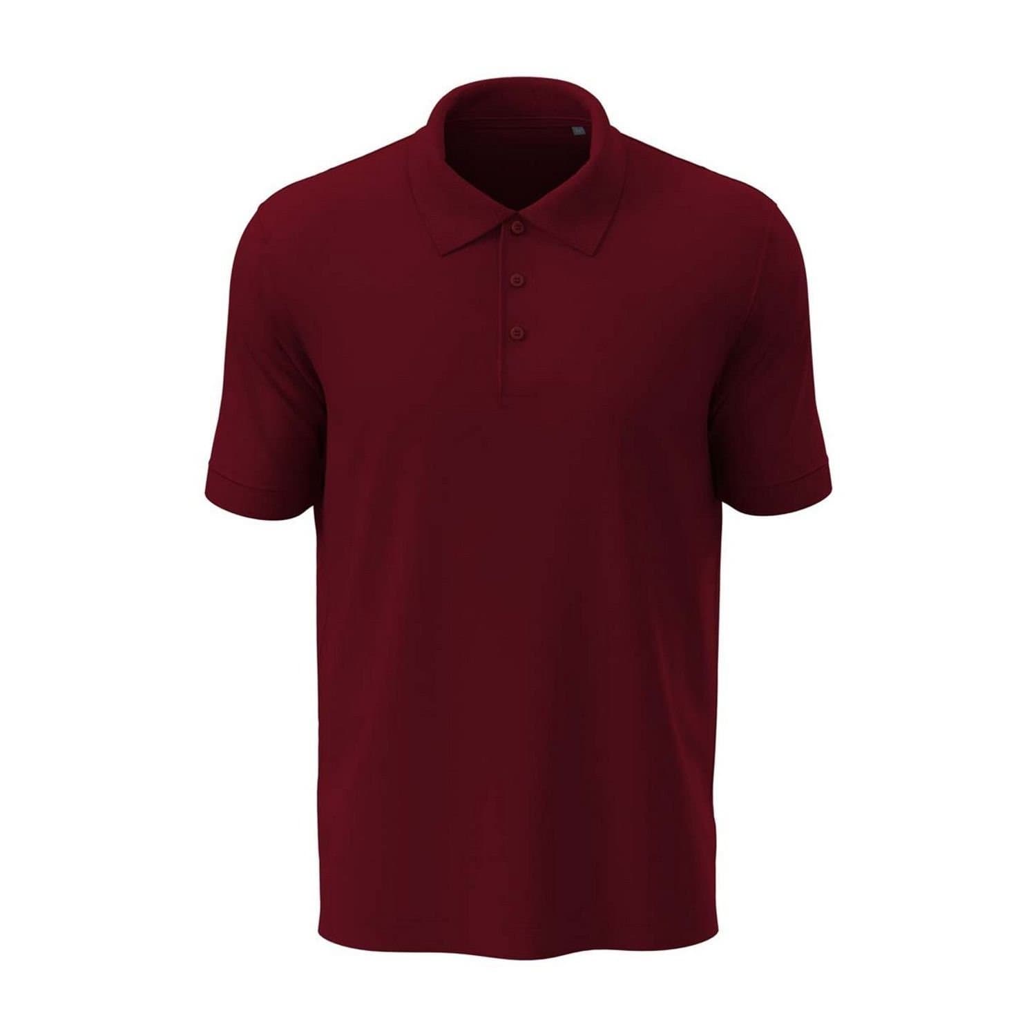 Stedman Stars Stedman Stars Men's Harper Cotton Polo in Burgundy
