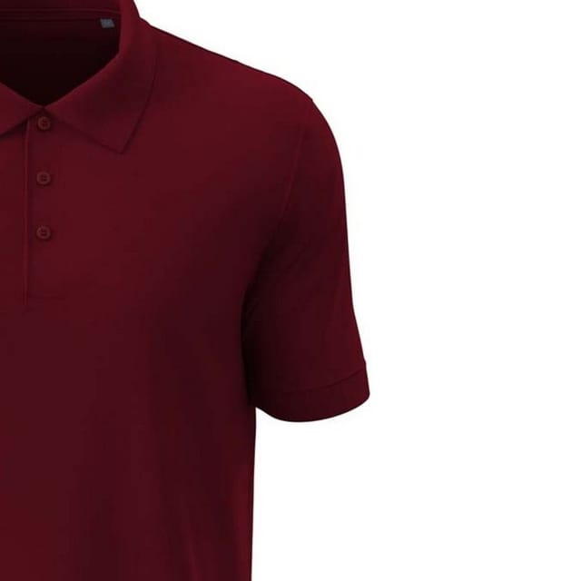 Stedman Stars Stedman Stars Men's Harper Cotton Polo in Burgundy - 2