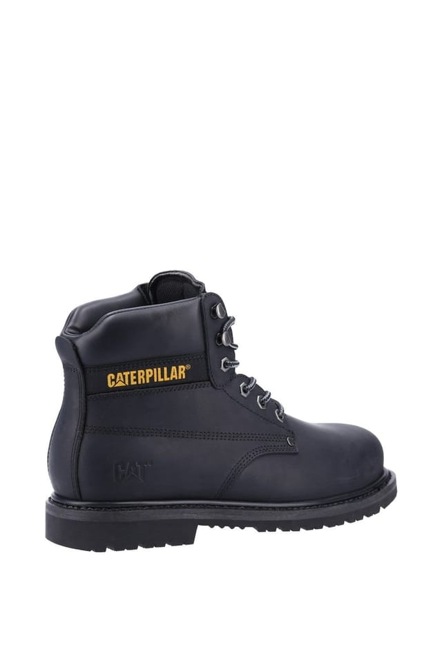 Caterpillar Caterpillar Men's 'Powerplant S3' Leather Safety Boots in Black - 2