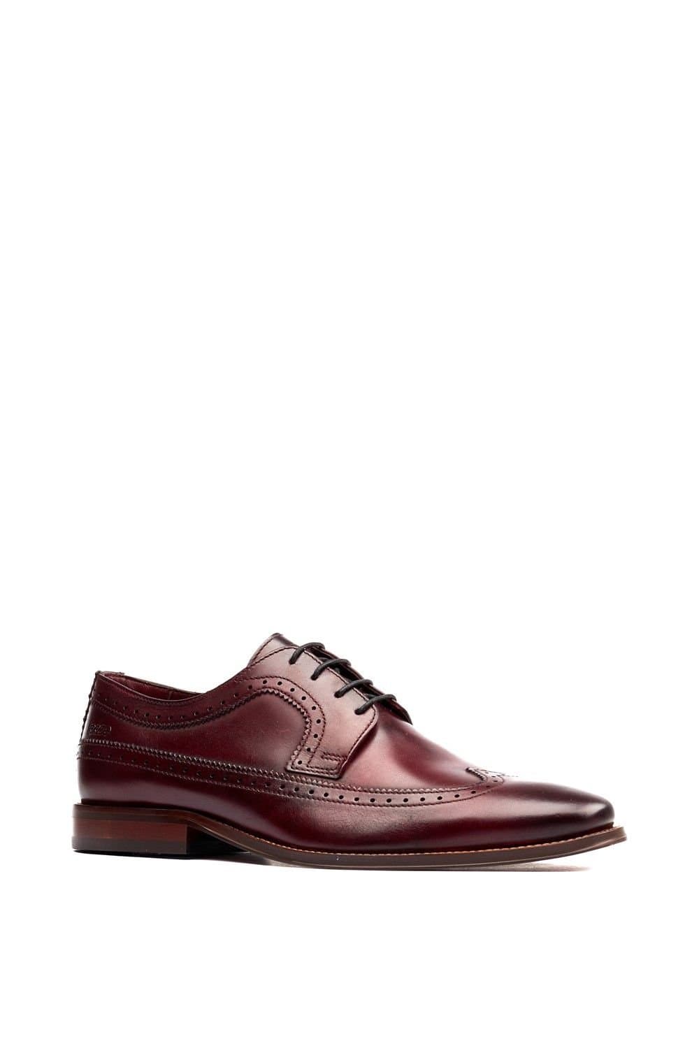 Base London Base London Men's Havisham Brogue Shoe in Dark Red