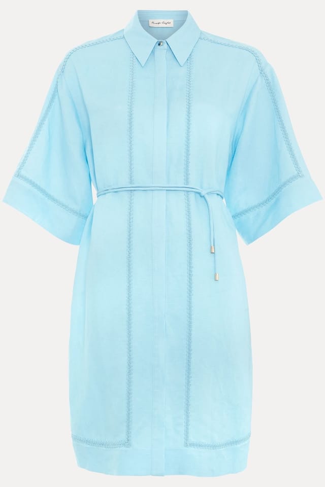 Phase Eight Phase Eight Women's Lara Shirt Dress in Baby Blue - 2