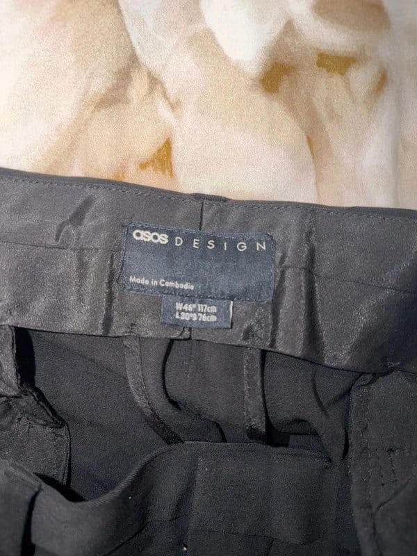 ASOS Black Trousers - 46W 30”