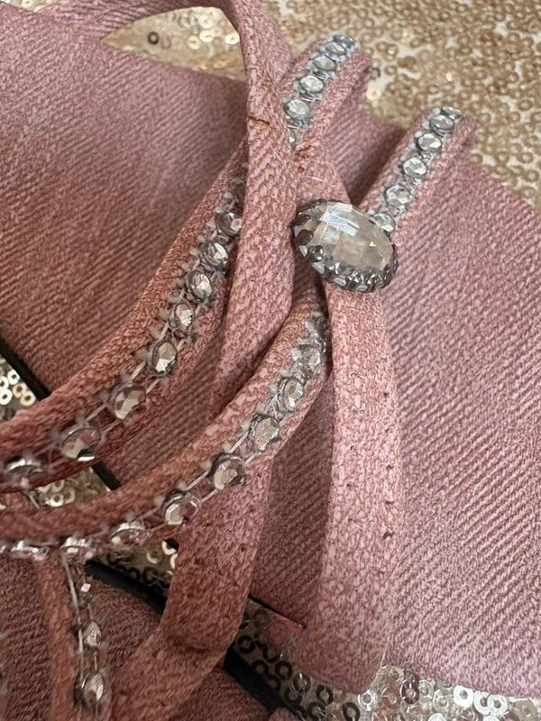 Rikel Vintage style embellished slip on wedge sandals - 1