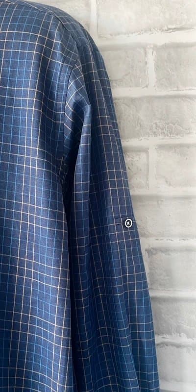 Dewberry Men’s Dewberry Shirt. Long Sleeved. Navy/Multi Check. Size XXXL