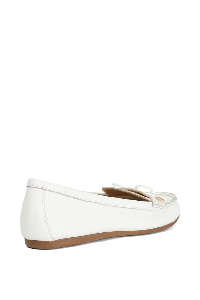 Dune London Dune London Women's 'Grier' Leather Loafers in White - 3