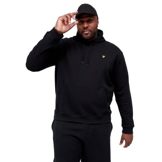 Lyle & Scott Lyle & Scott Men's Plus Pullover Hoodie in Black - 3