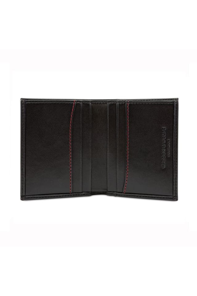 Watson & Wolfe Watson & Wolfe Men's Compact Card Wallet in Black - 2