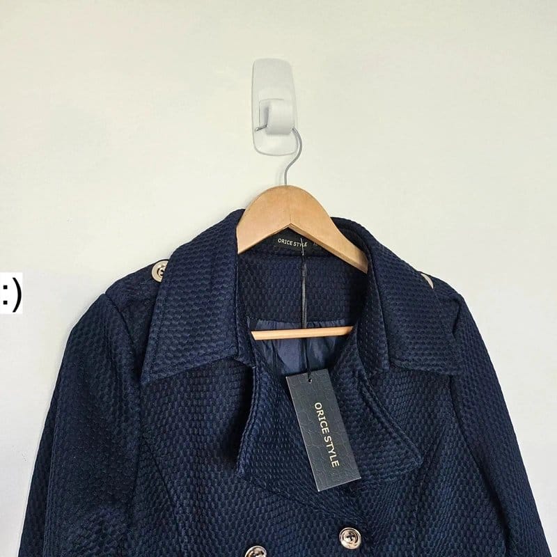 Orice Style Navy Blue Waffle Jacket