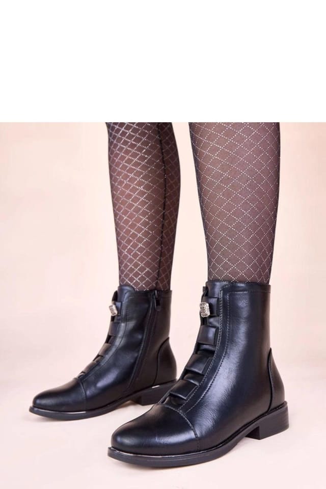 Love Lace Love Lace Women's Autumn Winter Insulated Zip Synthetic Boots Black - 2