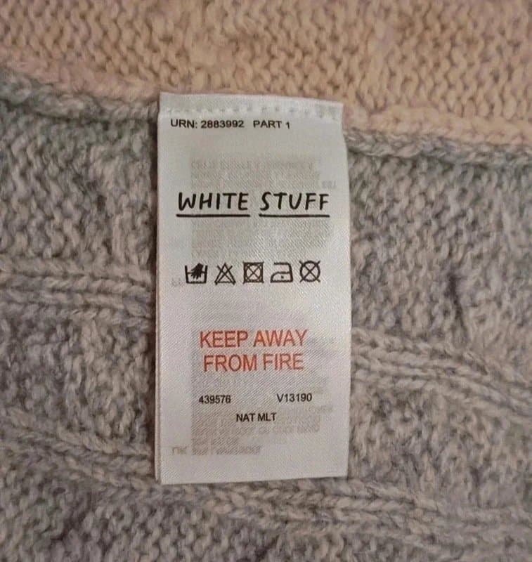 White Stuff White Stuff Cable Knit Chunky 80% Lambswool Waistcoat RRP £75- size L (16/18)