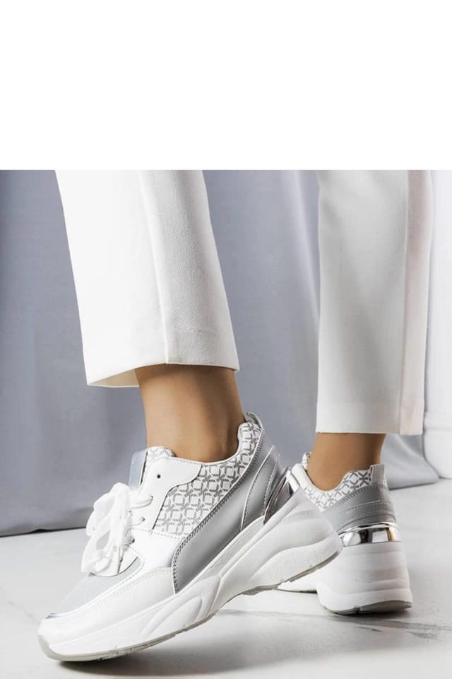 Love Lace Love Lace Women's Sport Sneakers Monogram Detail Lace Up Everyday Comfort Summer in Grey - 3