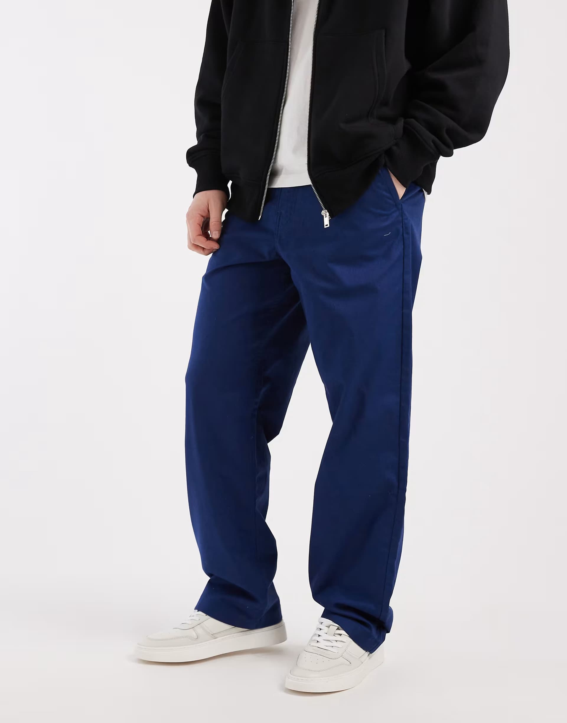 ASOS Vans Authentic chino loose pant pants medium blue in deep indigo