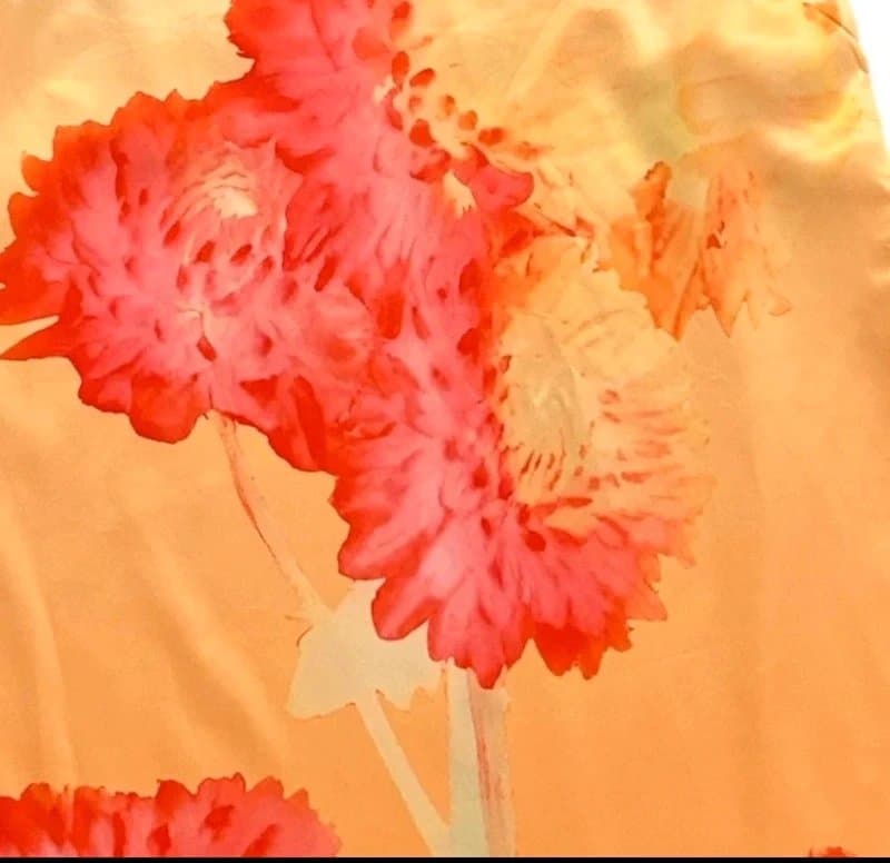 Blooming Jelly Y2K Boho Mini Dress -Size M Orange Floral -Backless Halter Neck