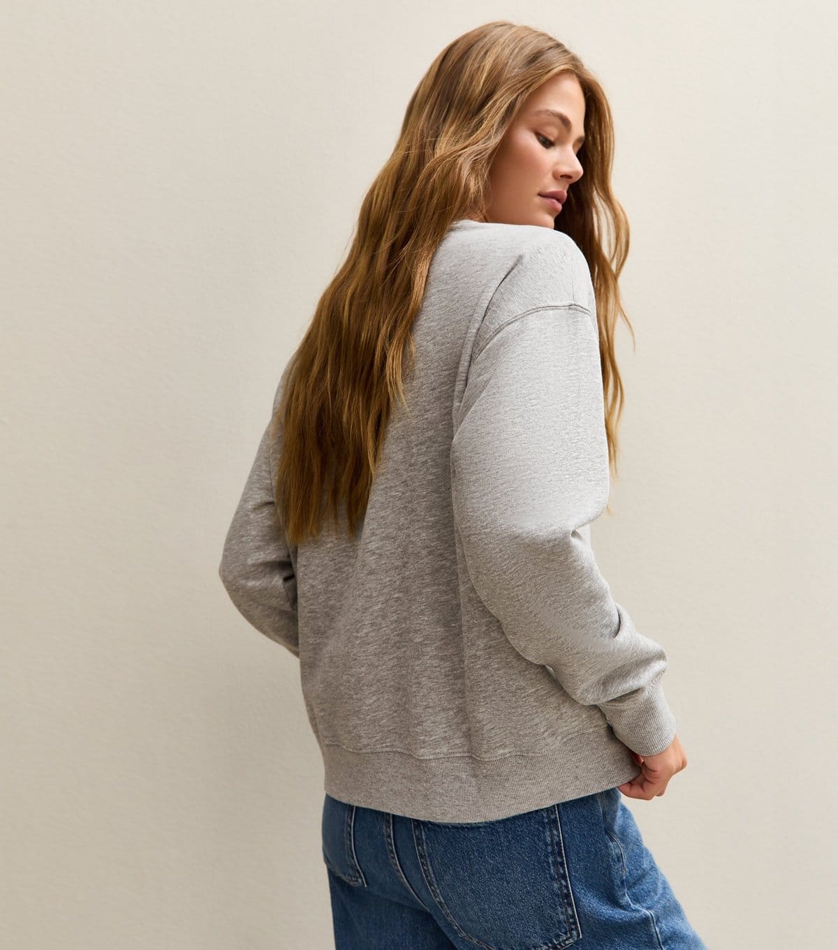 New Look Women's Grey J'Adore Paris Embroidered Sweatshirt New Look - 4