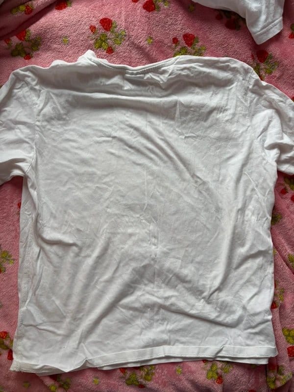 Bershka Black Bow Drawing Shirt