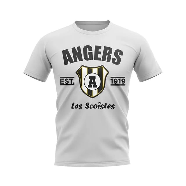 Angers Angers Men's Personalised Established Football T-Shirt in White - 2