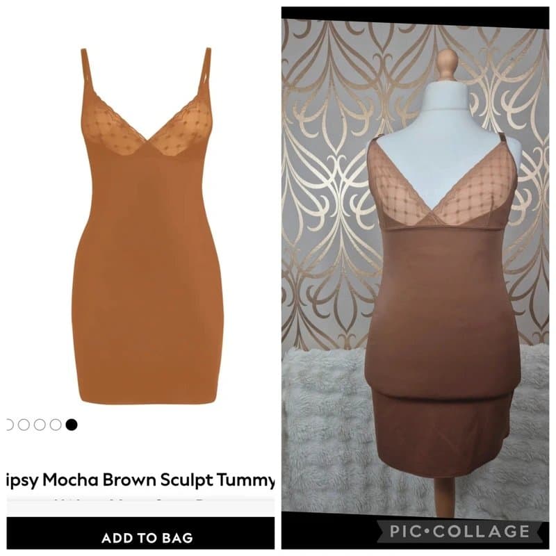 Lipsy (532) lipsy sculpt shape wear dress firm control size 18