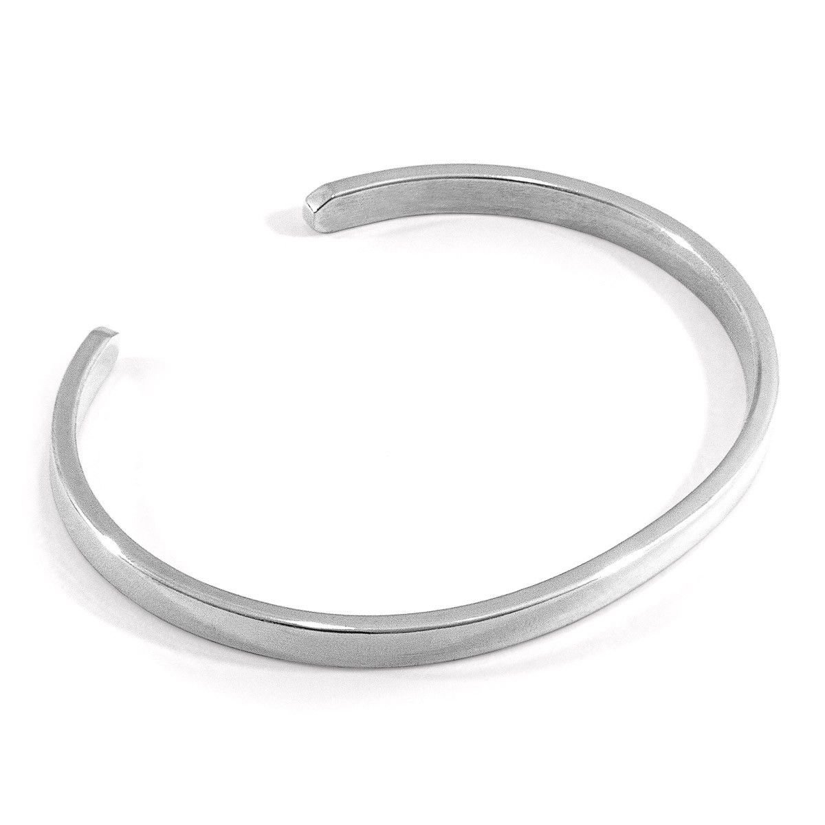 ANCHOR & CREW ANCHOR & CREW Women's Reynolds Element Midi Geometric Silver Bangle - 3