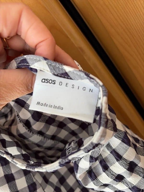 ASOS ASOS gingham halter neck dress