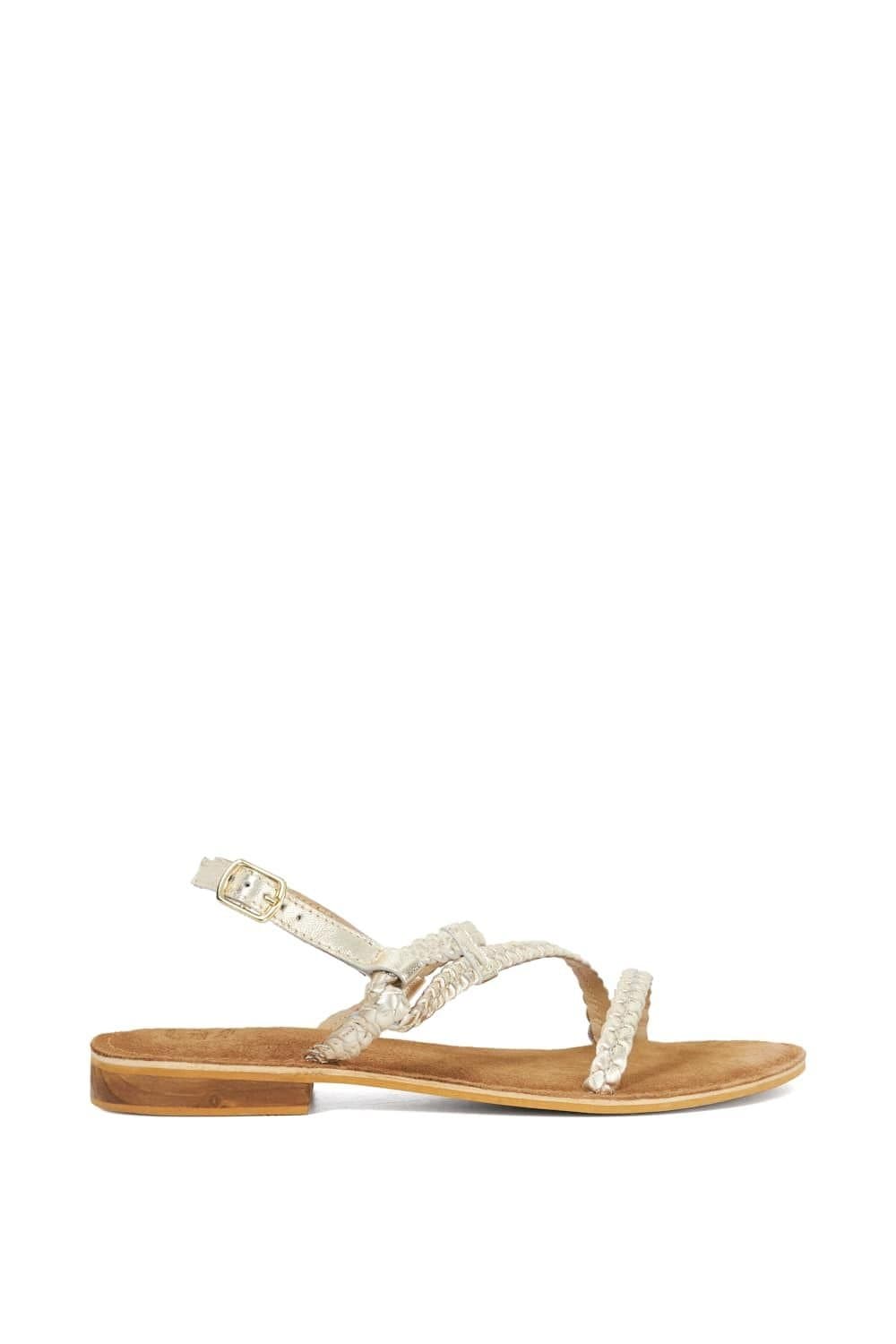Dune London Dune London Women's 'Liller' Leather Sandals in Metallics