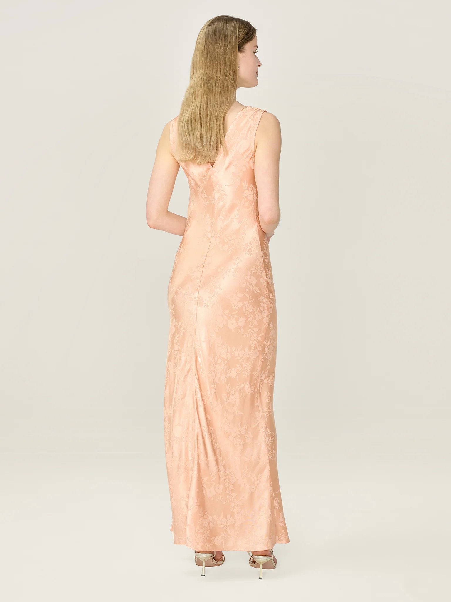 OMNES Iris Jacquard Dress in Prairie Sunset - 2