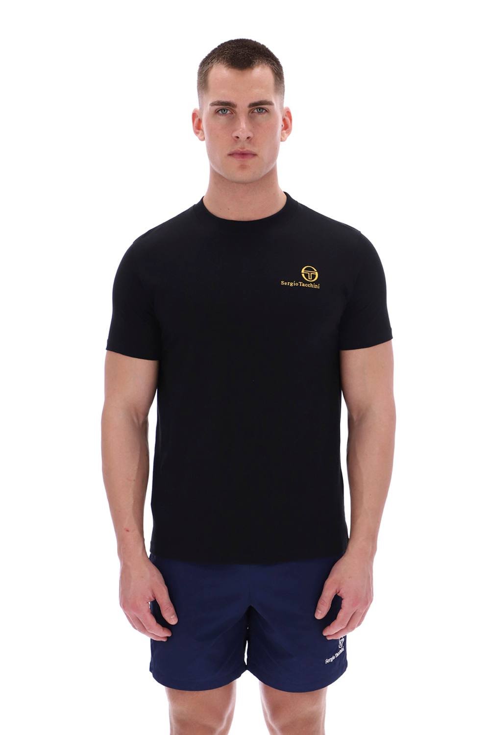 Sergio Tacchini Sergio Tacchini Men's Felton T-Shirt Black/Gold in Black - 2