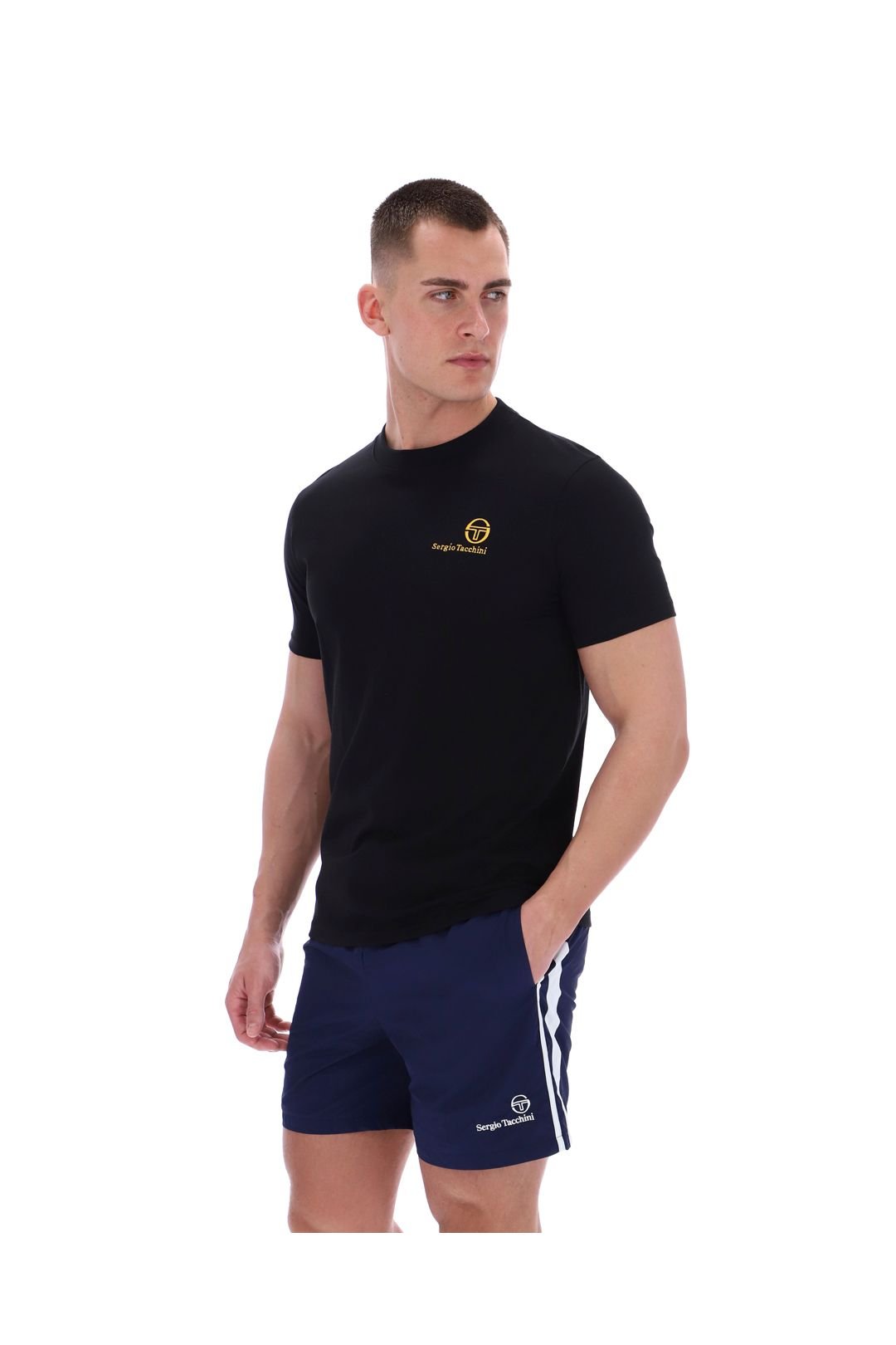 Sergio Tacchini Sergio Tacchini Men's Felton T-Shirt Black/Gold in Black - 3