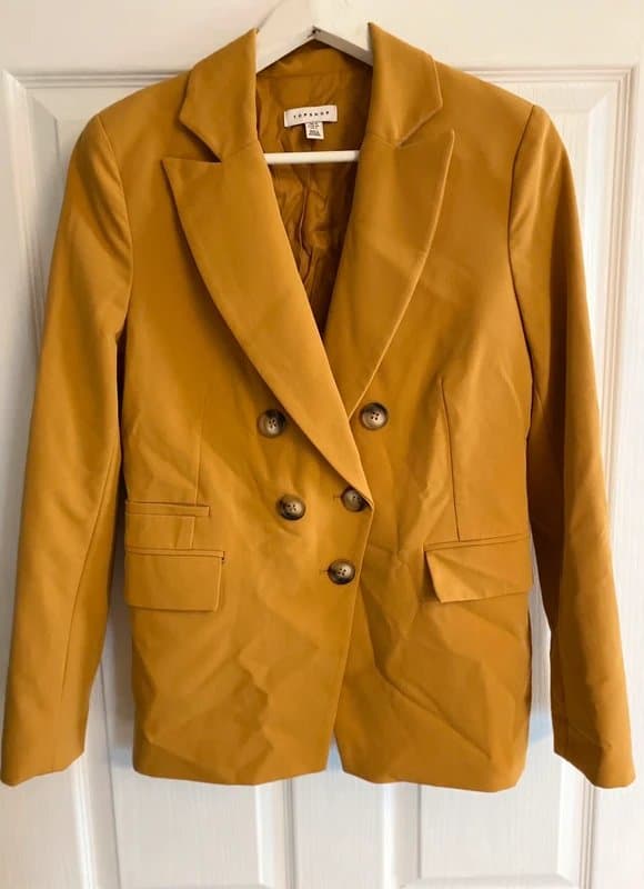 Topshop Topshop Mustard Blazer - Size 10