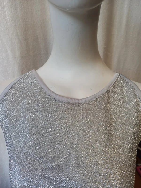 ASOS 'ASOS' unisex silver top. Size L, unisex.