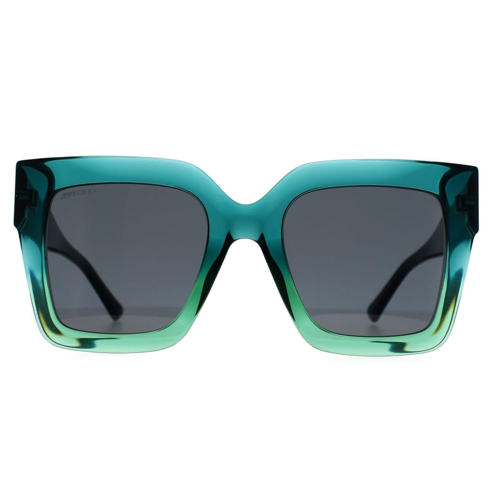 Jimmy Choo Jimmy Choo Women's Square Blue Green Grey EDNA/S