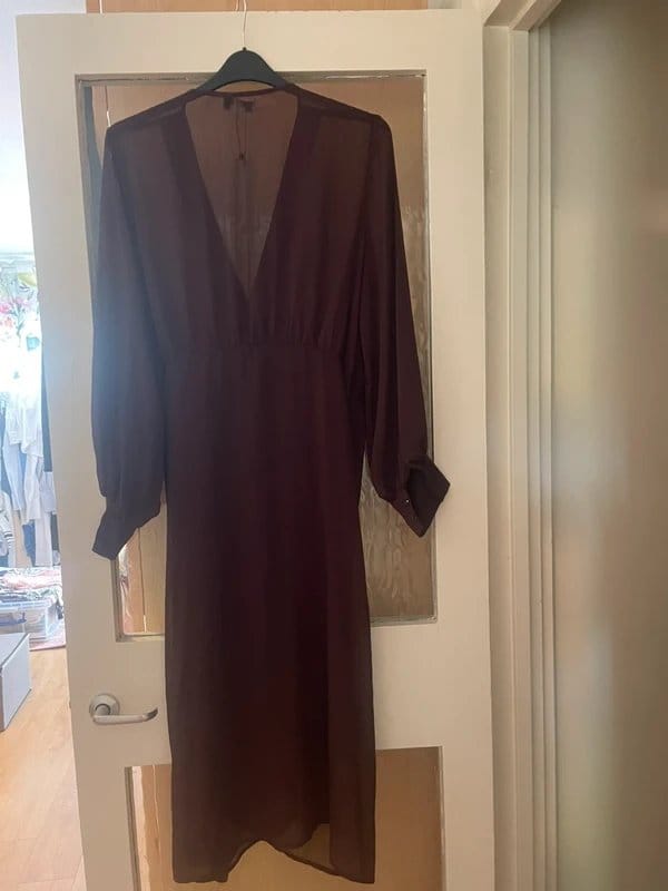 Never Fully Dressed Chocolate Brown Beach Dress