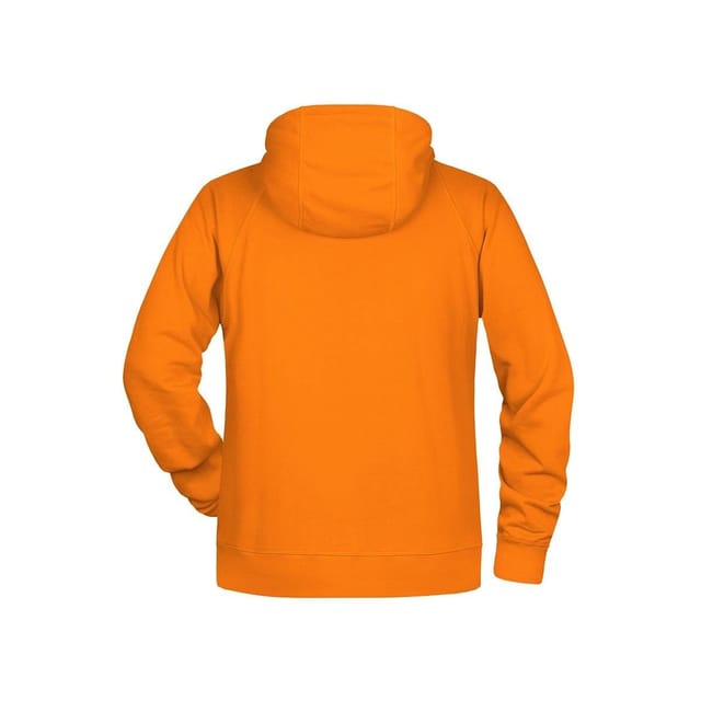 James and Nicholson James and Nicholson Men's Plain Hoodie in Orange - 2