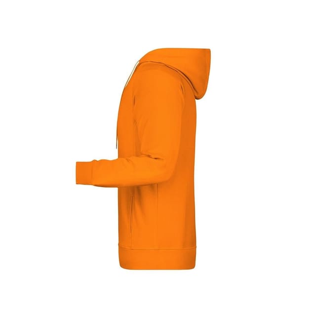 James and Nicholson James and Nicholson Men's Plain Hoodie in Orange - 3