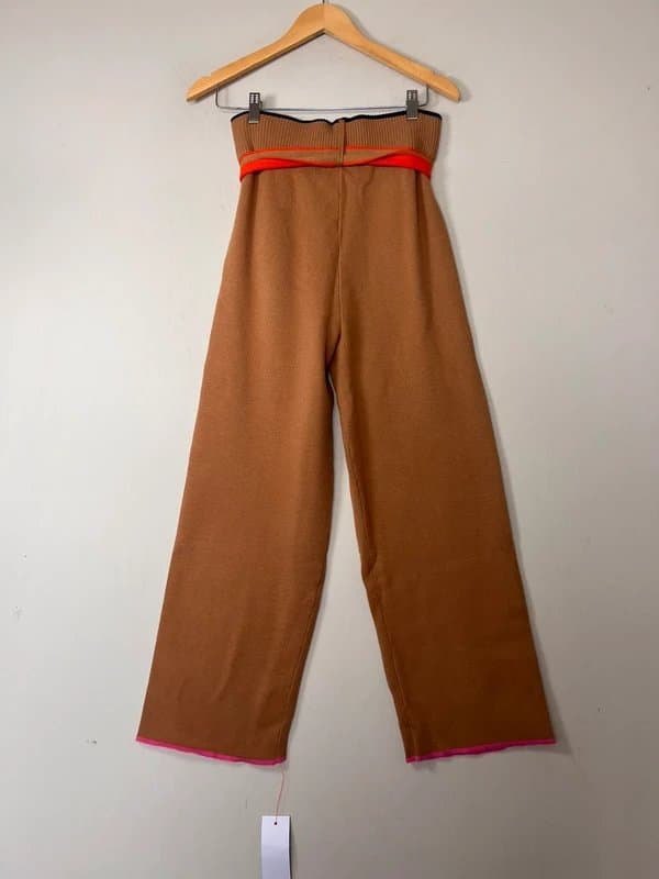 Never Fully Dressed Never fully dress straight leg trousers size S knitted