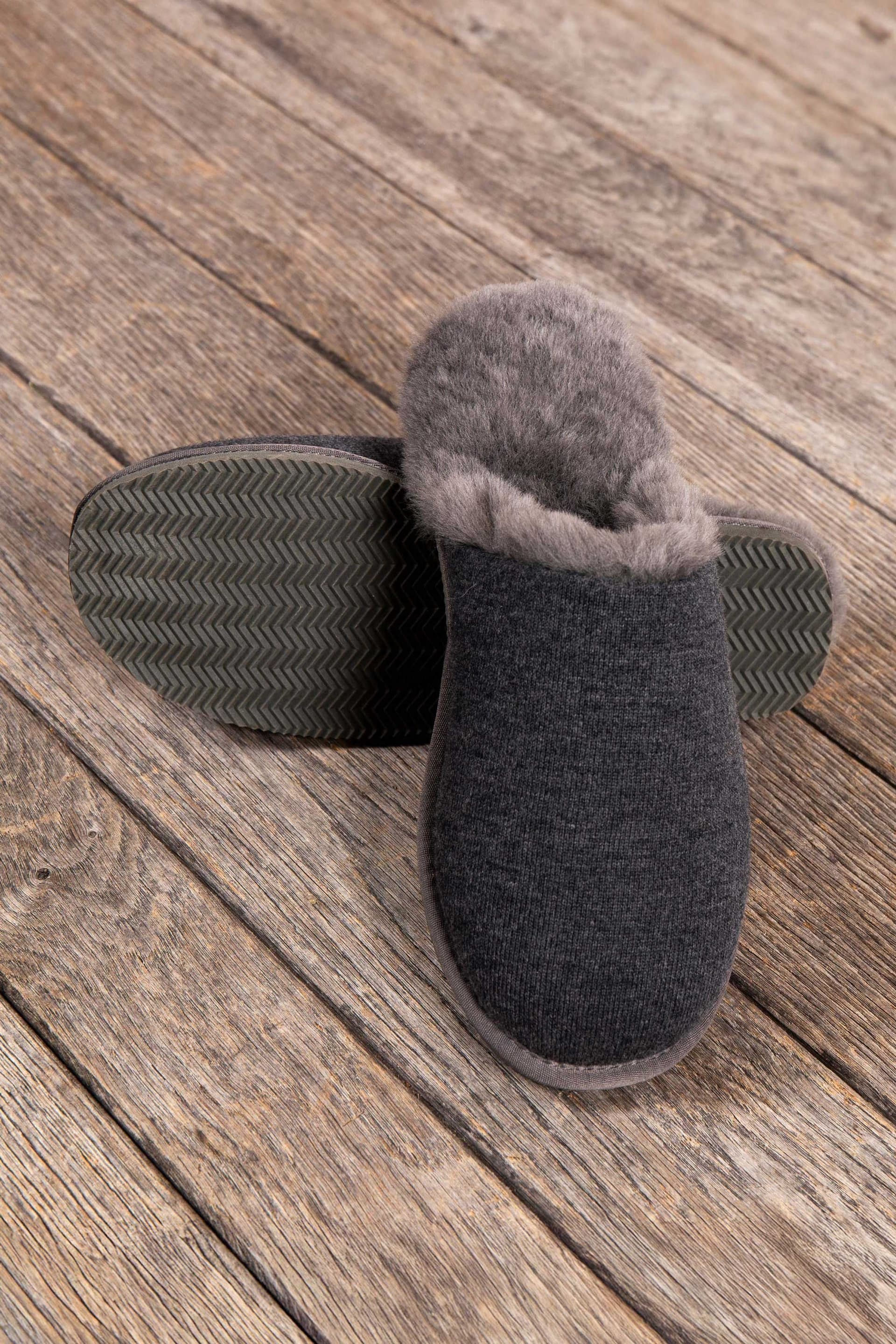 WoolOvers WoolOvers Men's Mens Textile Mule in Grey