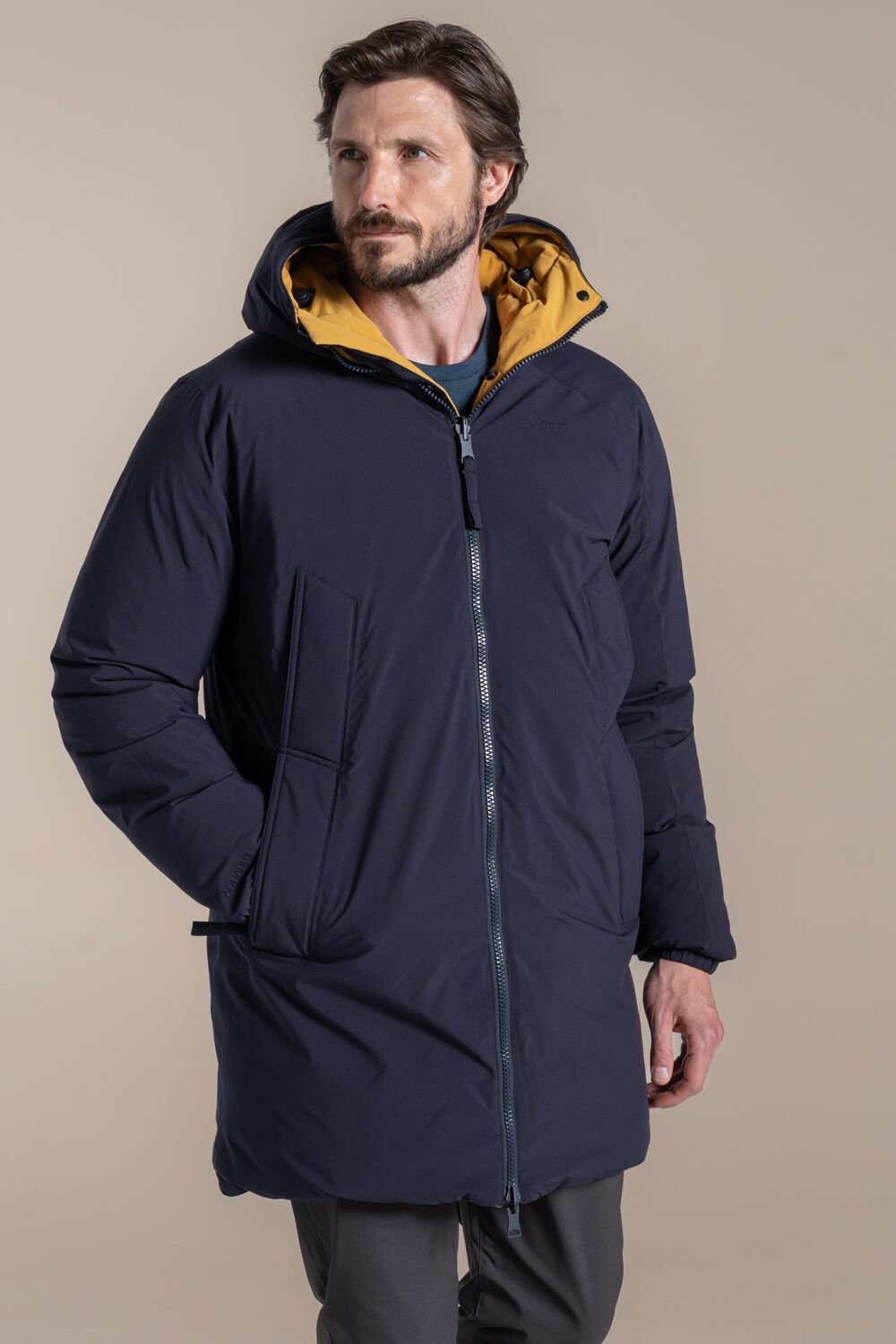 Craghoppers Craghoppers Men's Bannerdale Reversible Hooded Waterproof Breathable Padded Jacket in Navy - 2