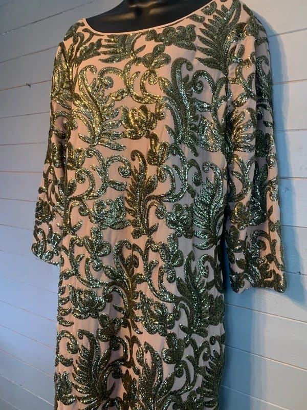 Monsoon Monsoon Hand Embellished Dress RRP £129 Size 18 Brand New With Tags
