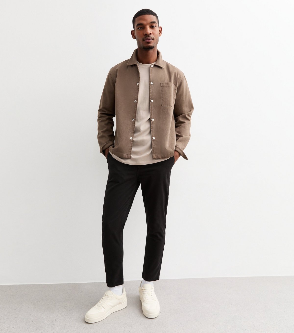 New Look Men's 2 Pack Mink/Black Oversized T-Shirt New Look - 3