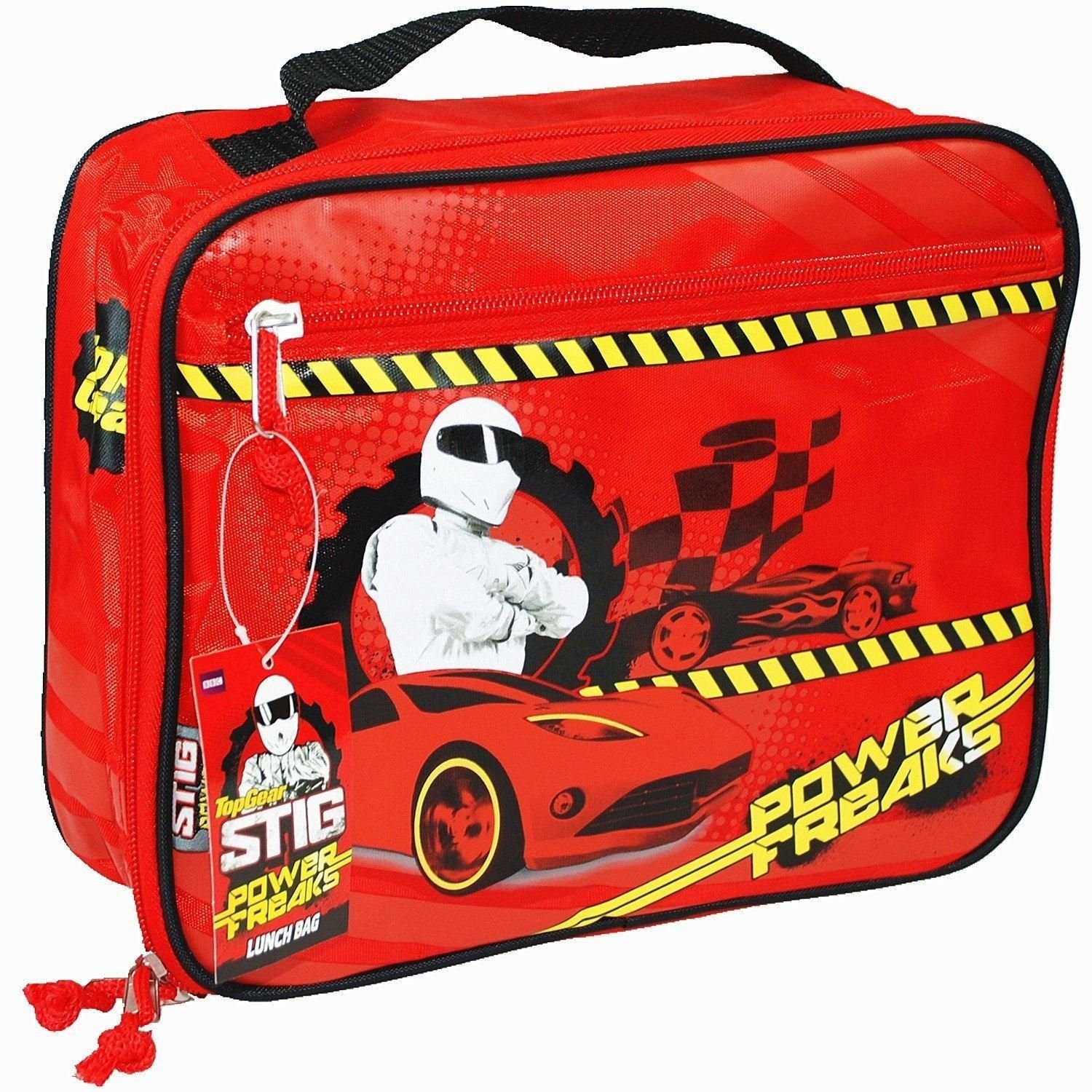 BBC International BBC International Men's The Stig Power Freaks Backpack, Lunch Bag & Bottle in Red - 2